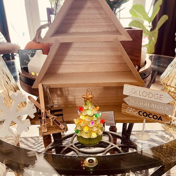 Light up Ceramic Retro Christmas Tree Ornament nwt - Picture 8 of 12